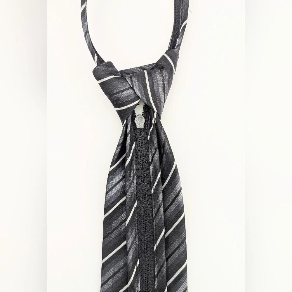 Bundle of 3 Newberry Kids Pre-Knotted/Pre-Tied Adjustable ZIPPER Ties Set